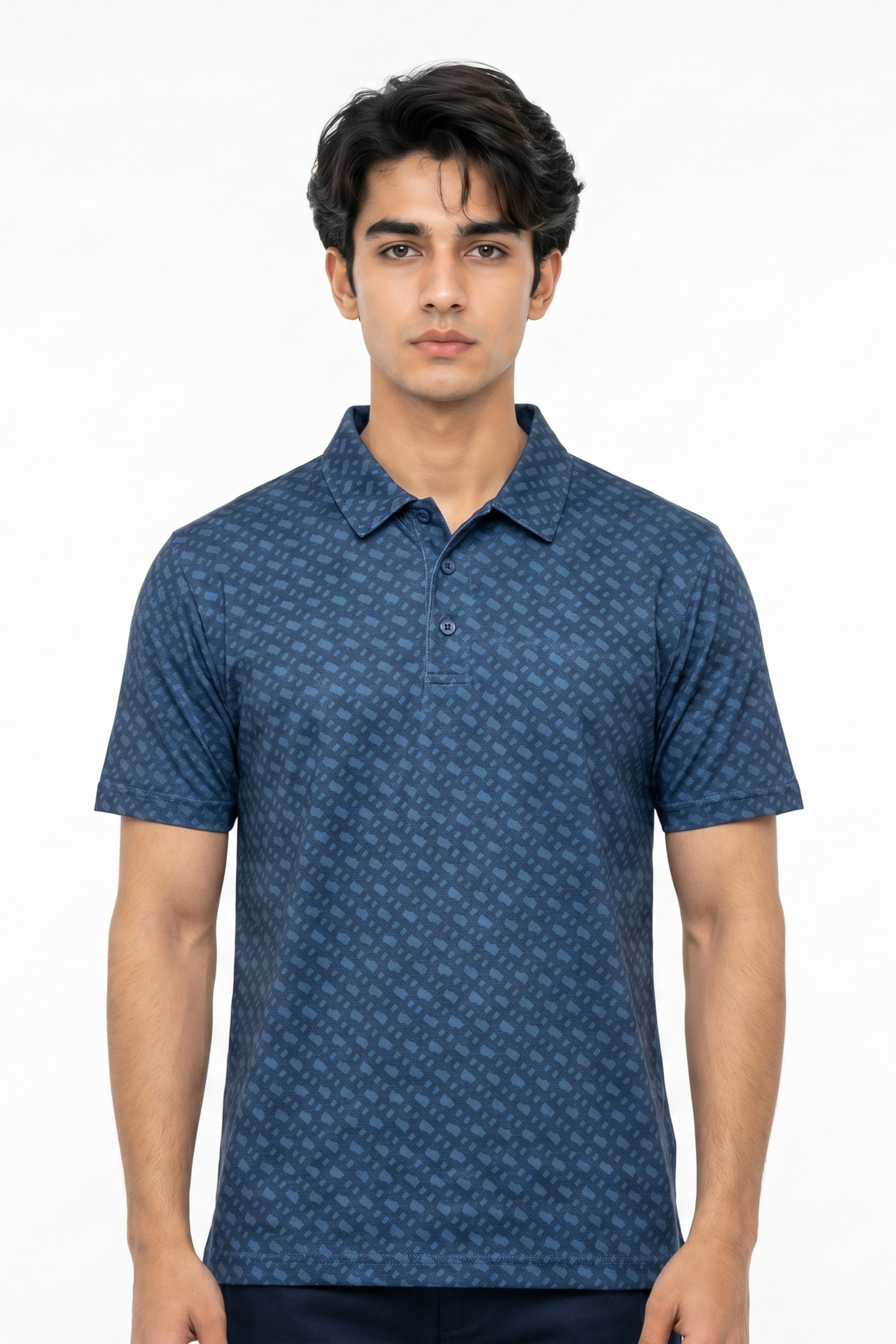 GRIZLAY Royal Crest Polo – Dark Blue