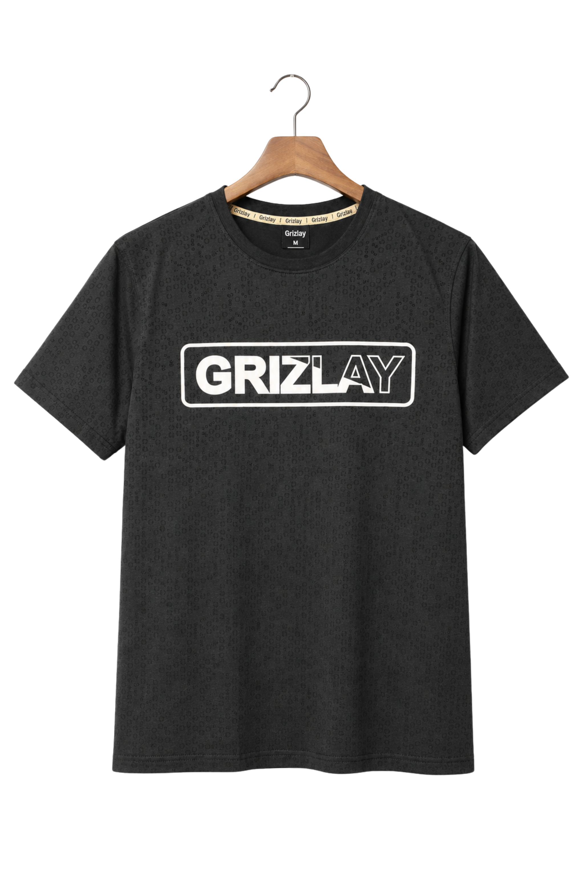 GRIZLAY Phantom Grid Tee – Black Edition