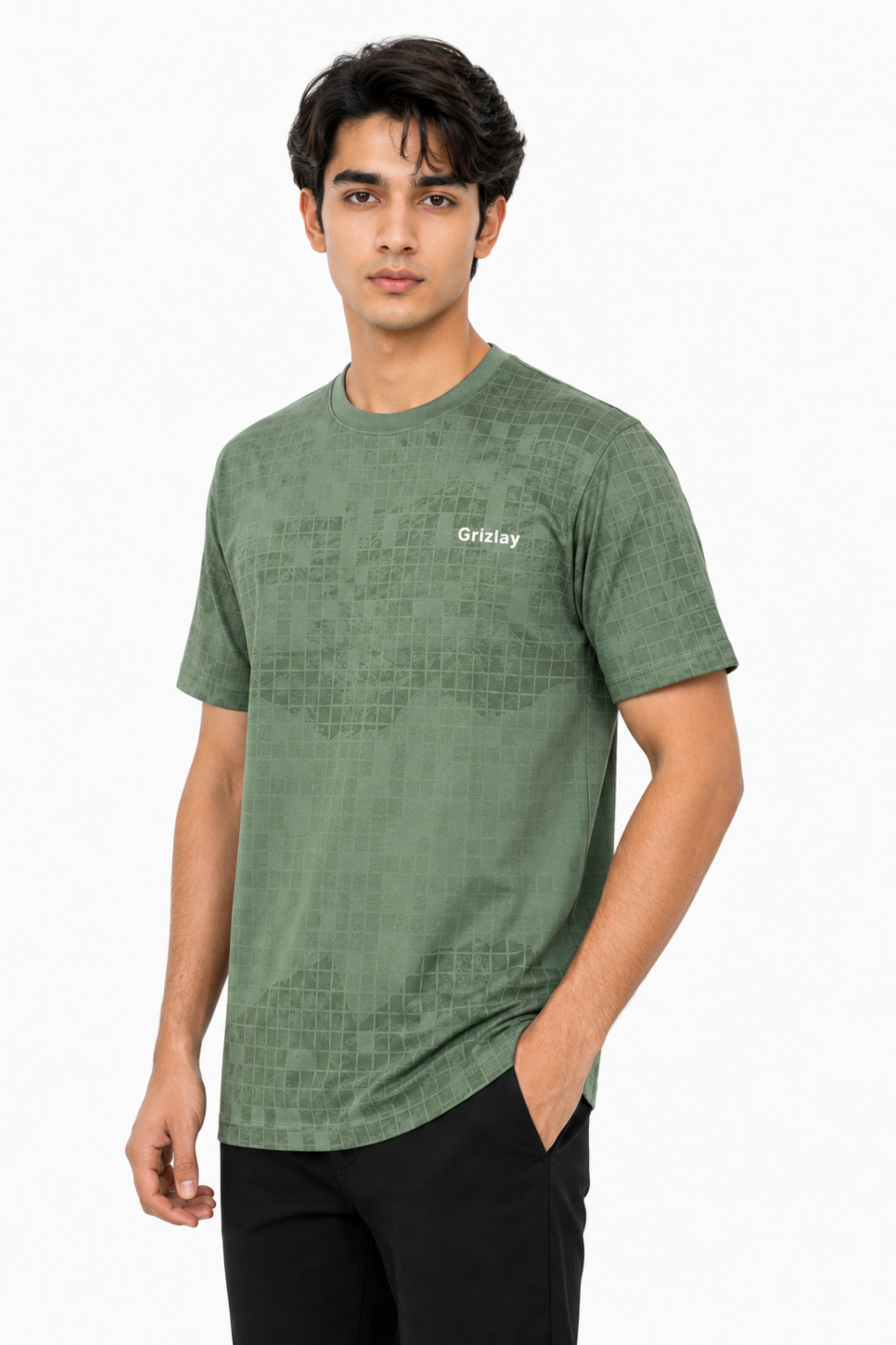 GRIZLAY Urban Terrain Tee – Olive Green