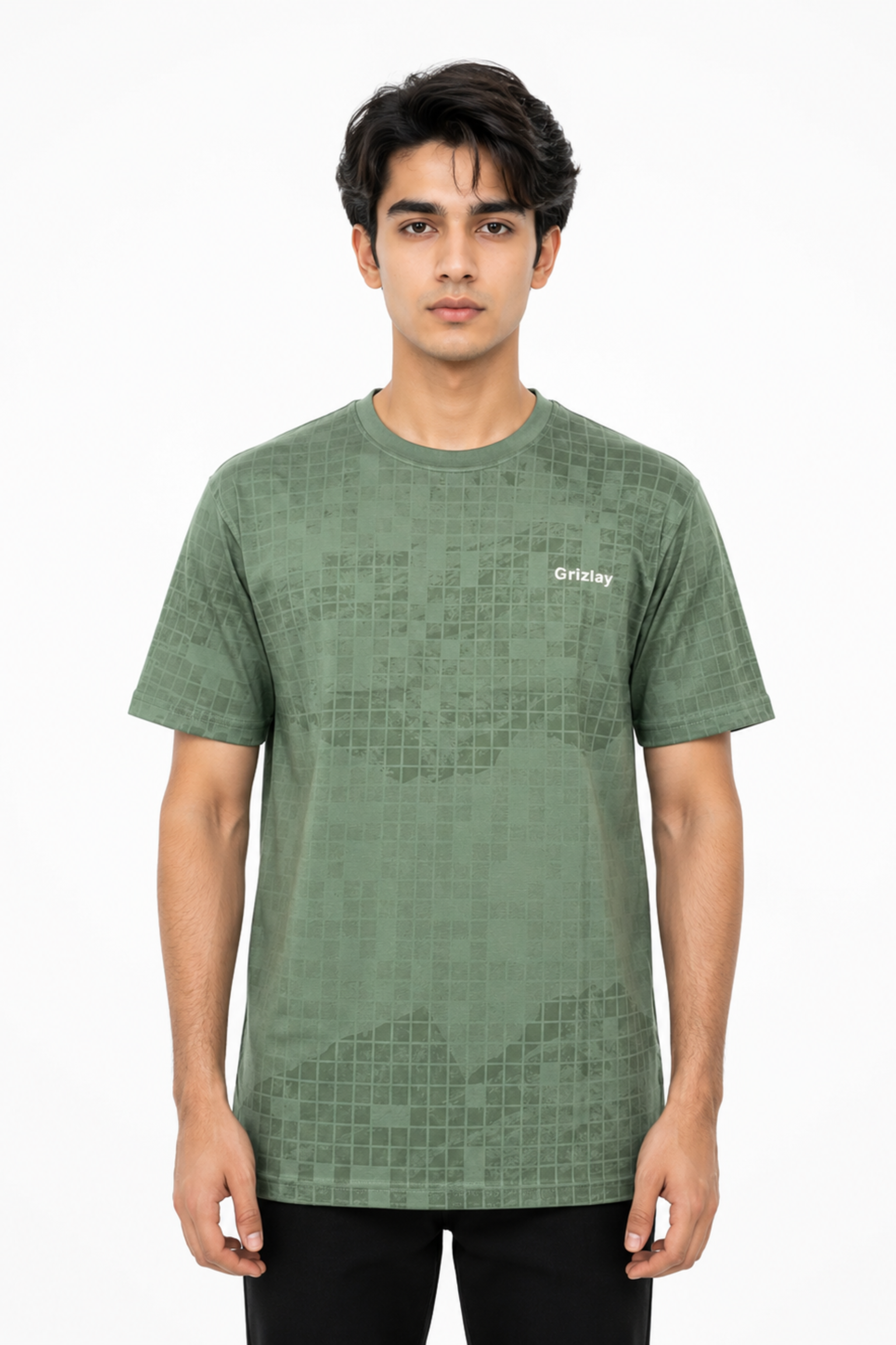 GRIZLAY Urban Terrain Tee – Olive Green