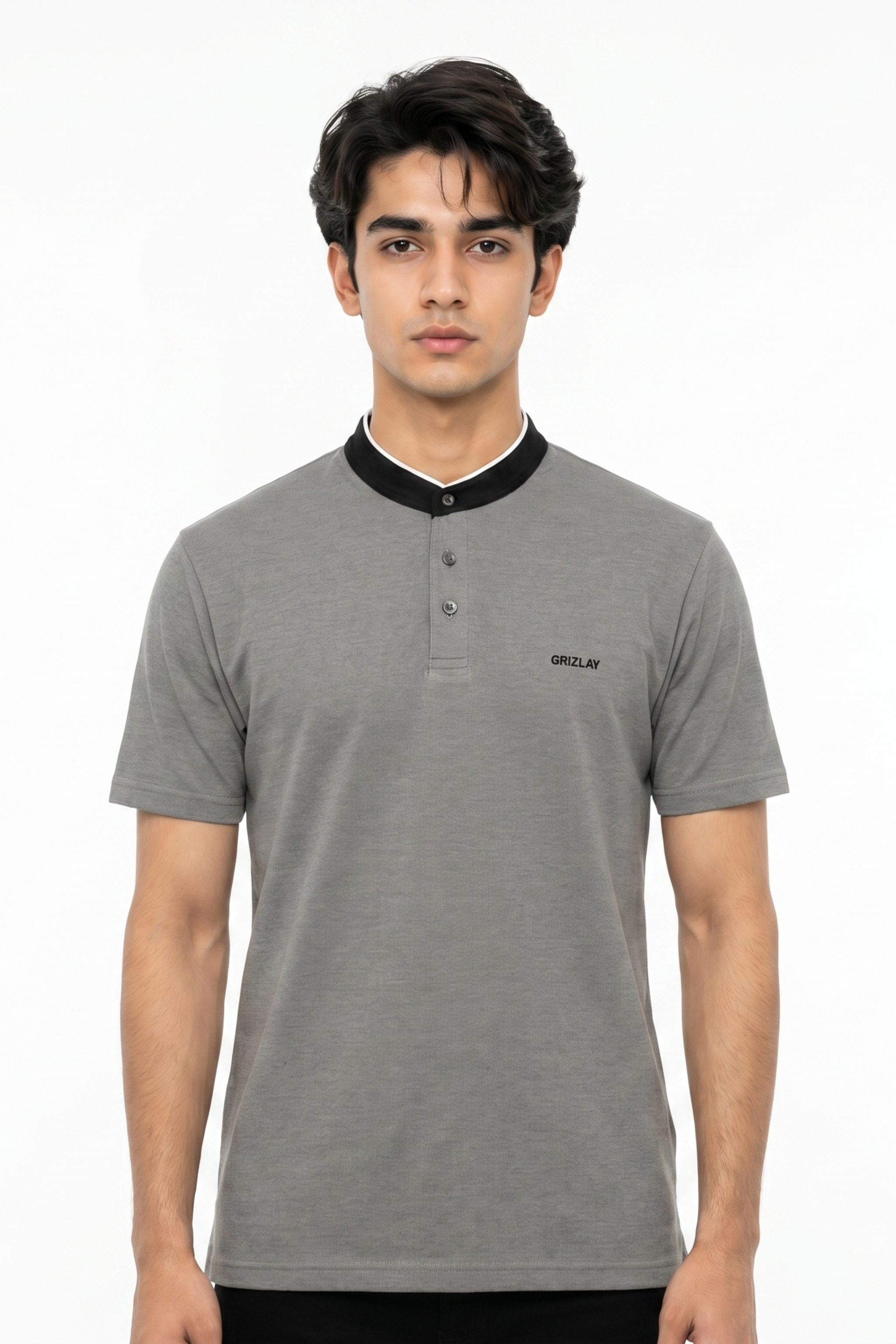 GRIZLAY SteelCore Henley – Grey Edition