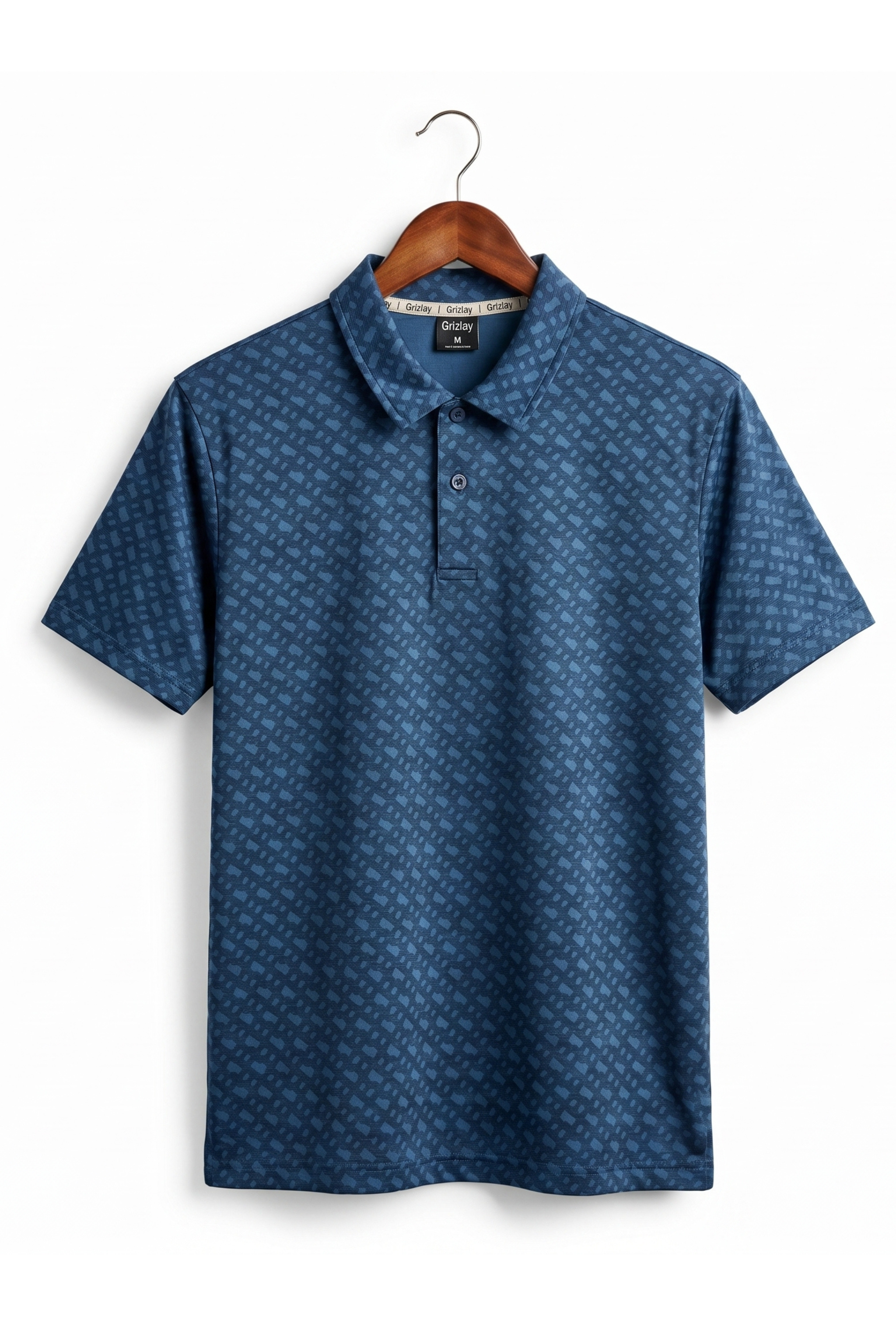 GRIZLAY Royal Crest Polo – Dark Blue