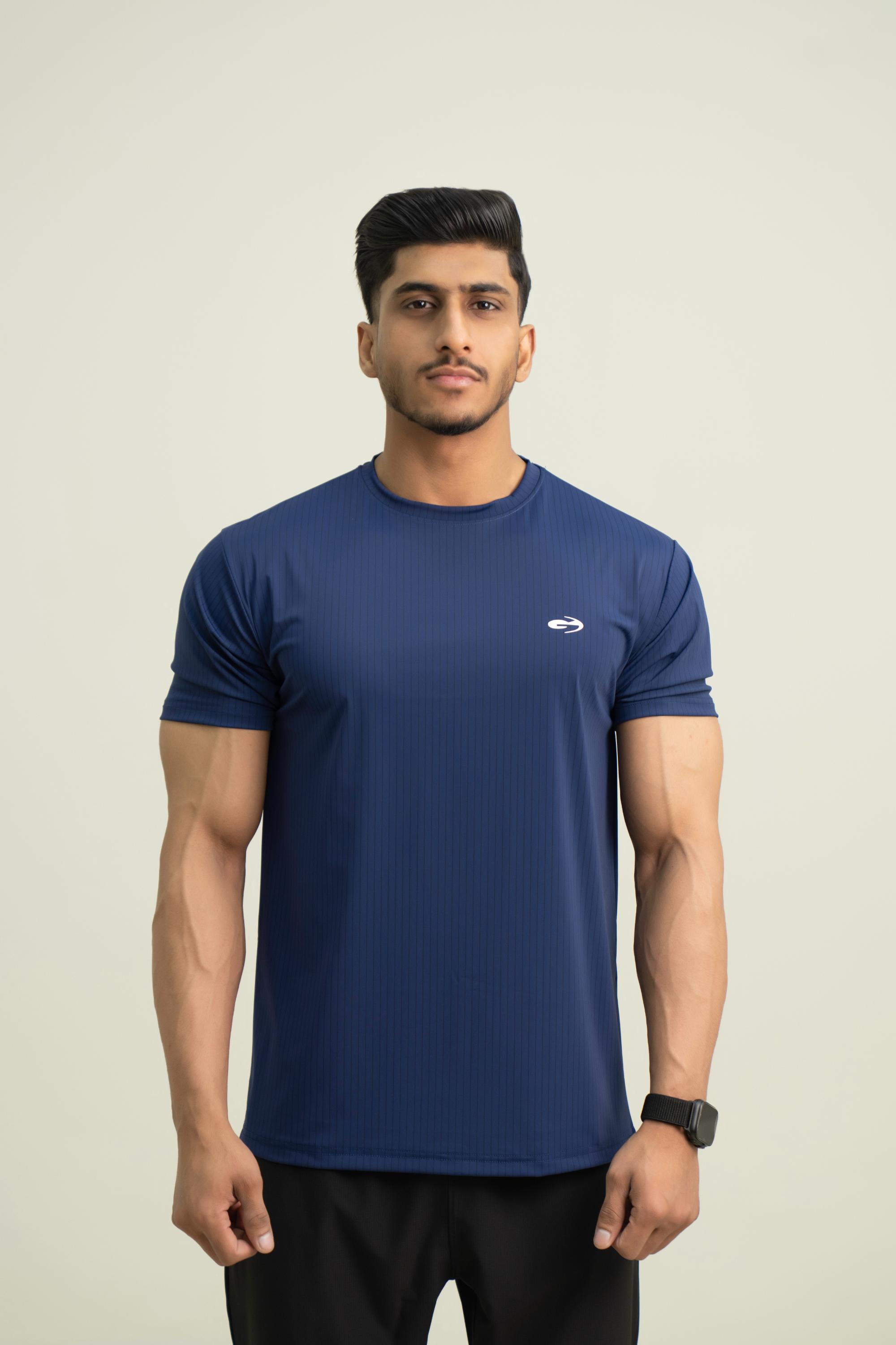 Skyline Tee  | Navy Nylon Performance T-Shirt