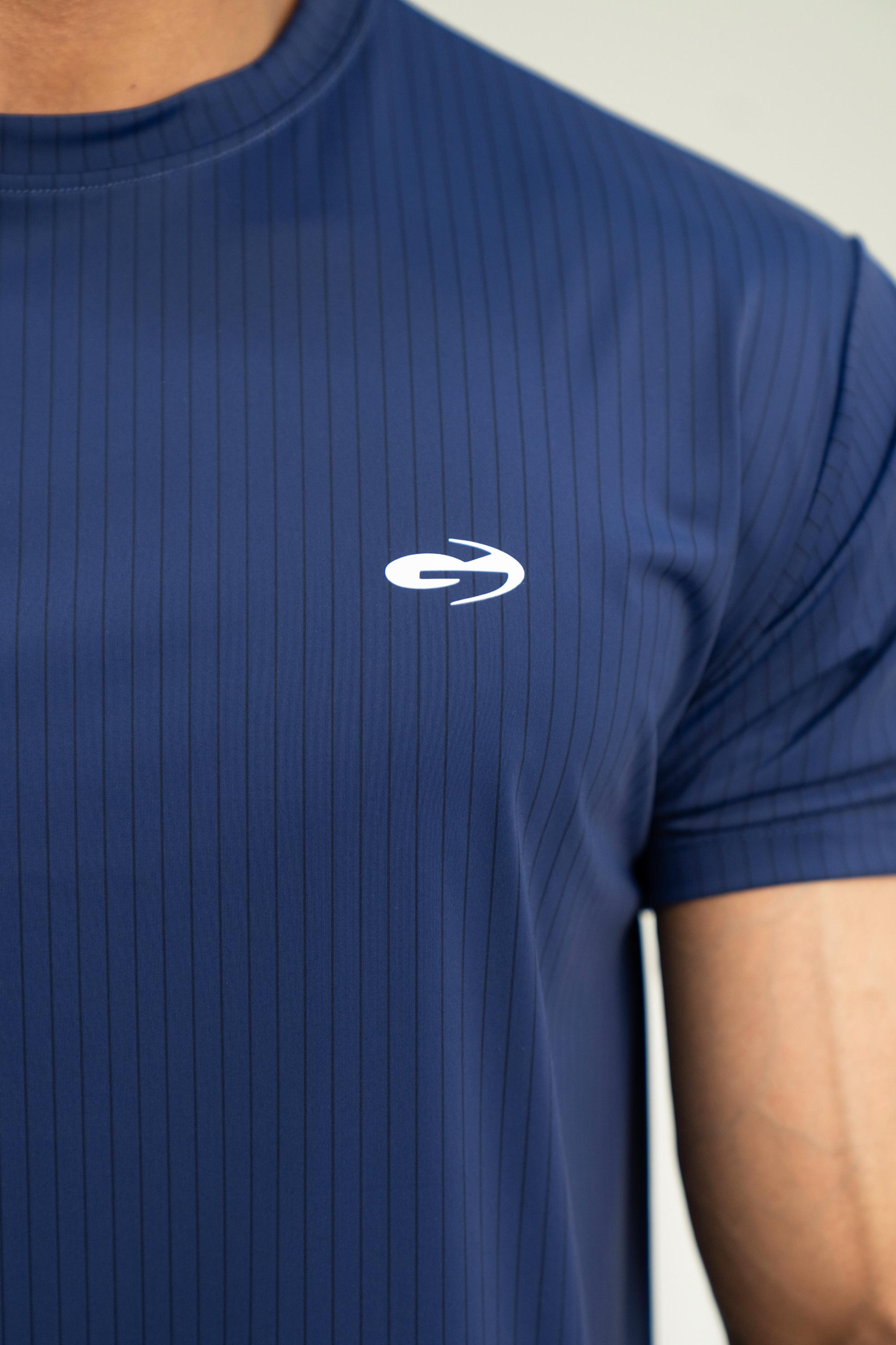 Skyline Tee  | Navy Nylon Performance T-Shirt