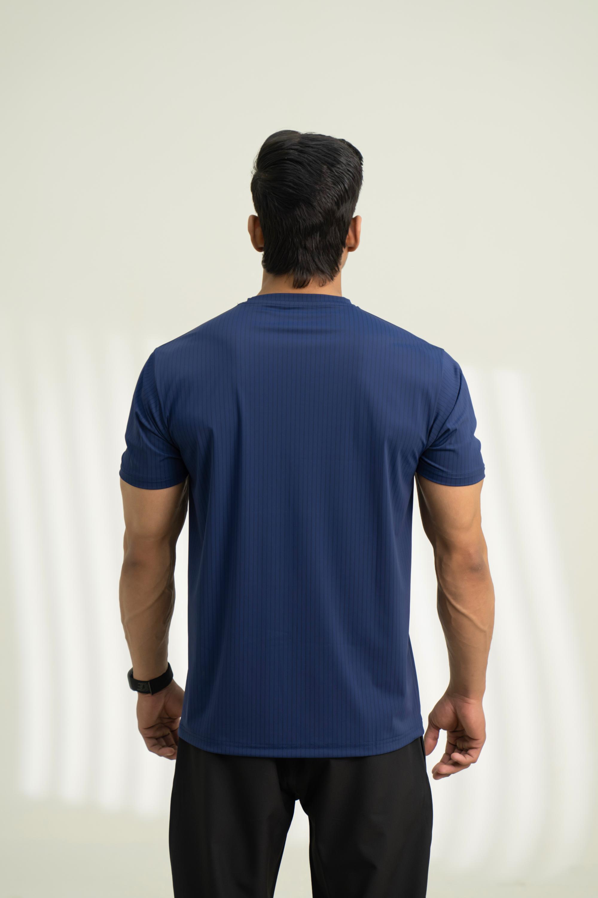 Skyline Tee  | Navy Nylon Performance T-Shirt