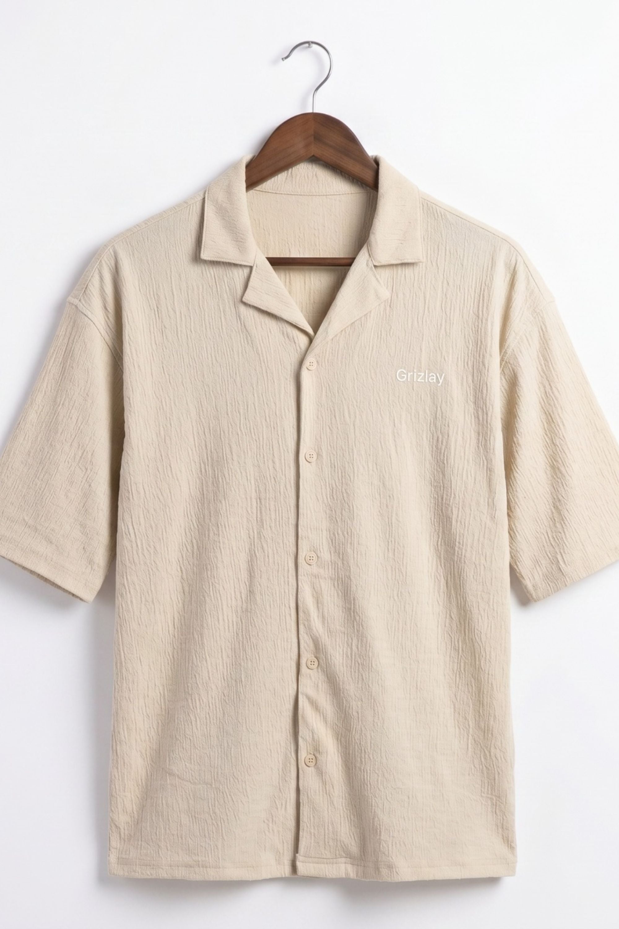 GRIZLAY Coastal Cuban Shirt – Off White Edition