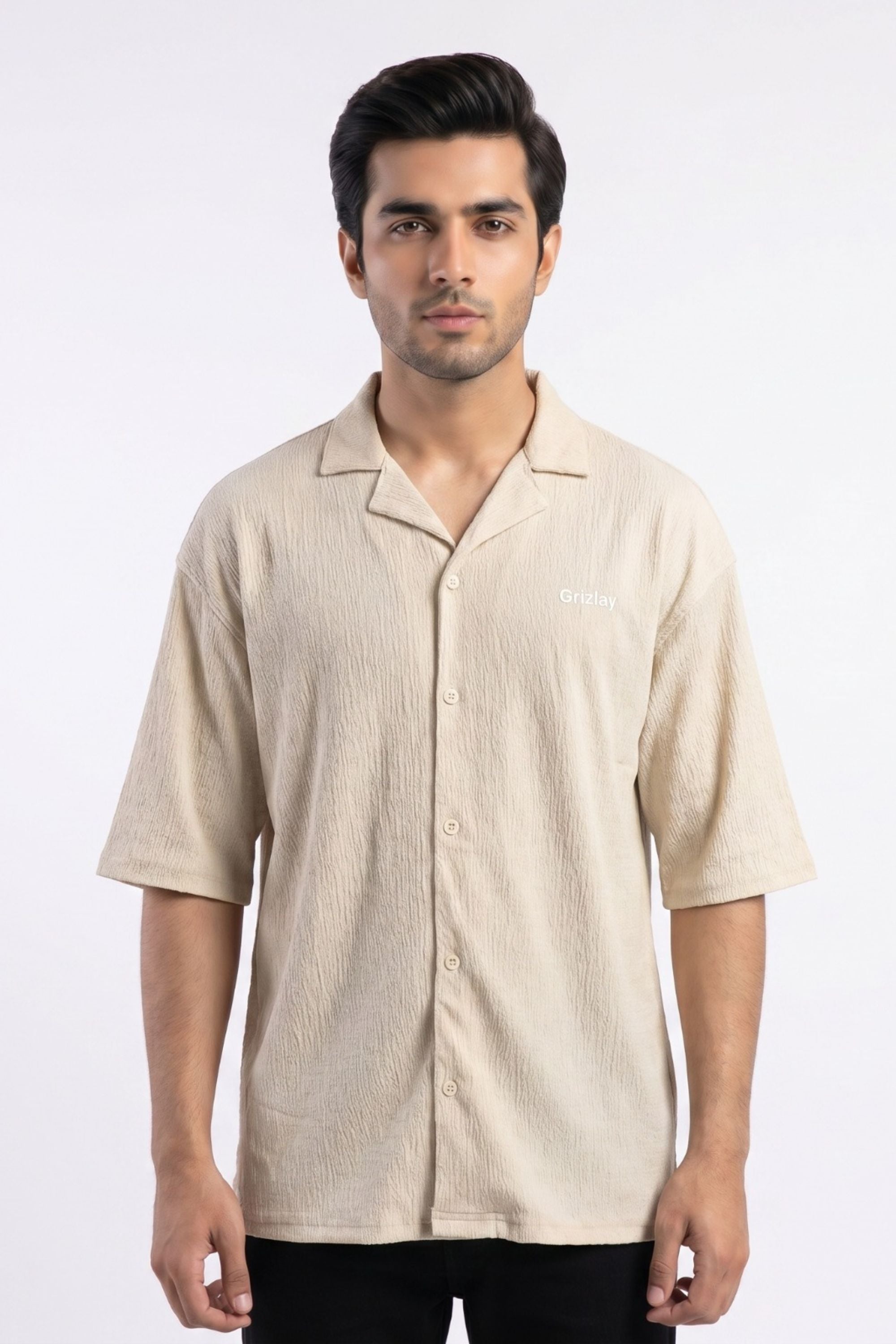 GRIZLAY Coastal Cuban Shirt – Off White Edition