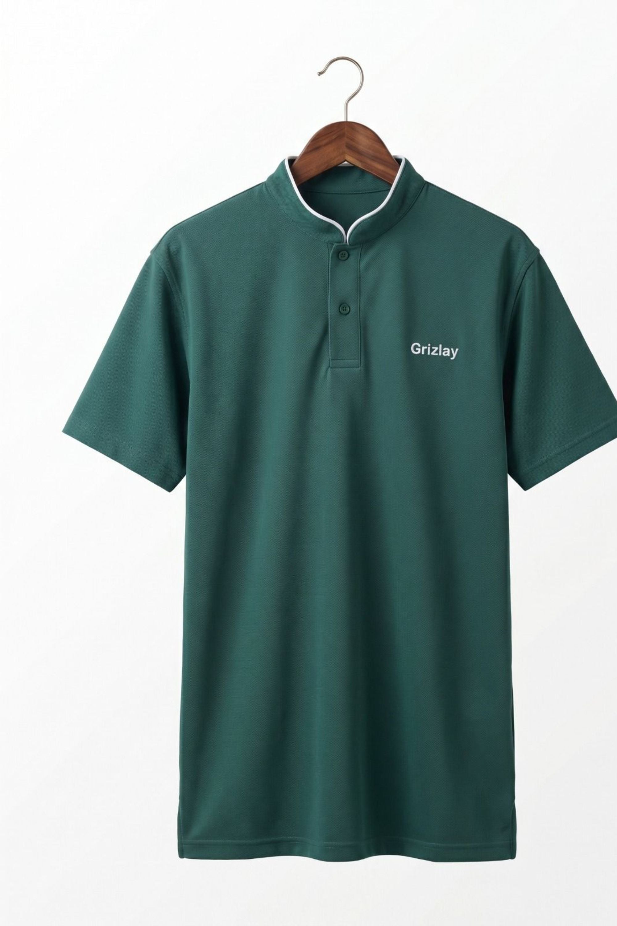 GRIZLAY Elite Polo – Forest Green Edition