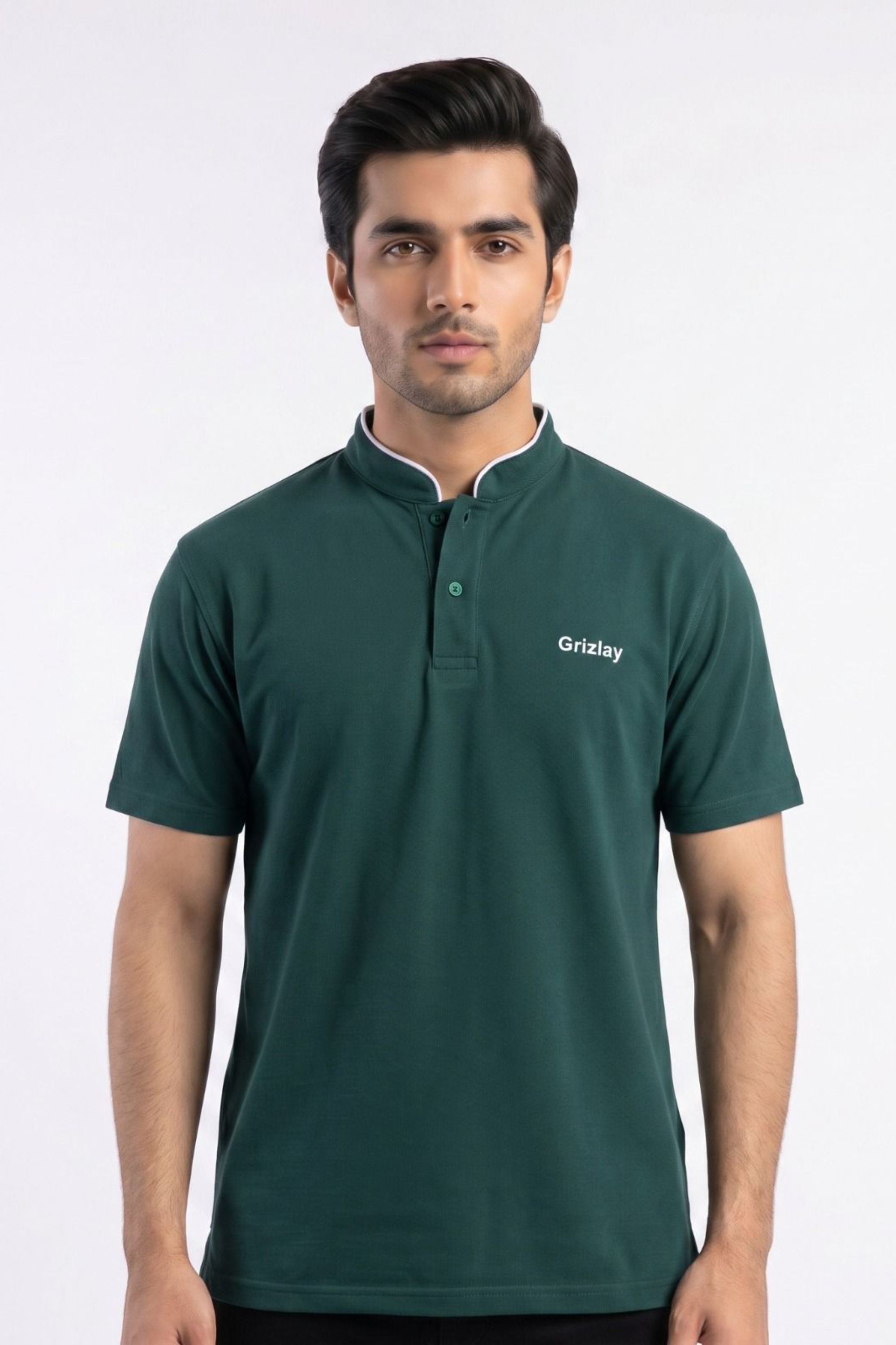 GRIZLAY Elite Polo – Forest Green Edition