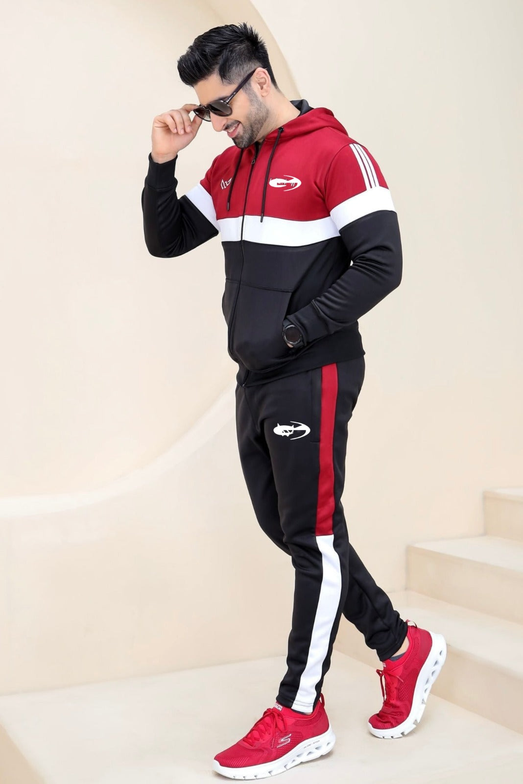 Dynamic Fusion Winter - Red/Black Tracksuit